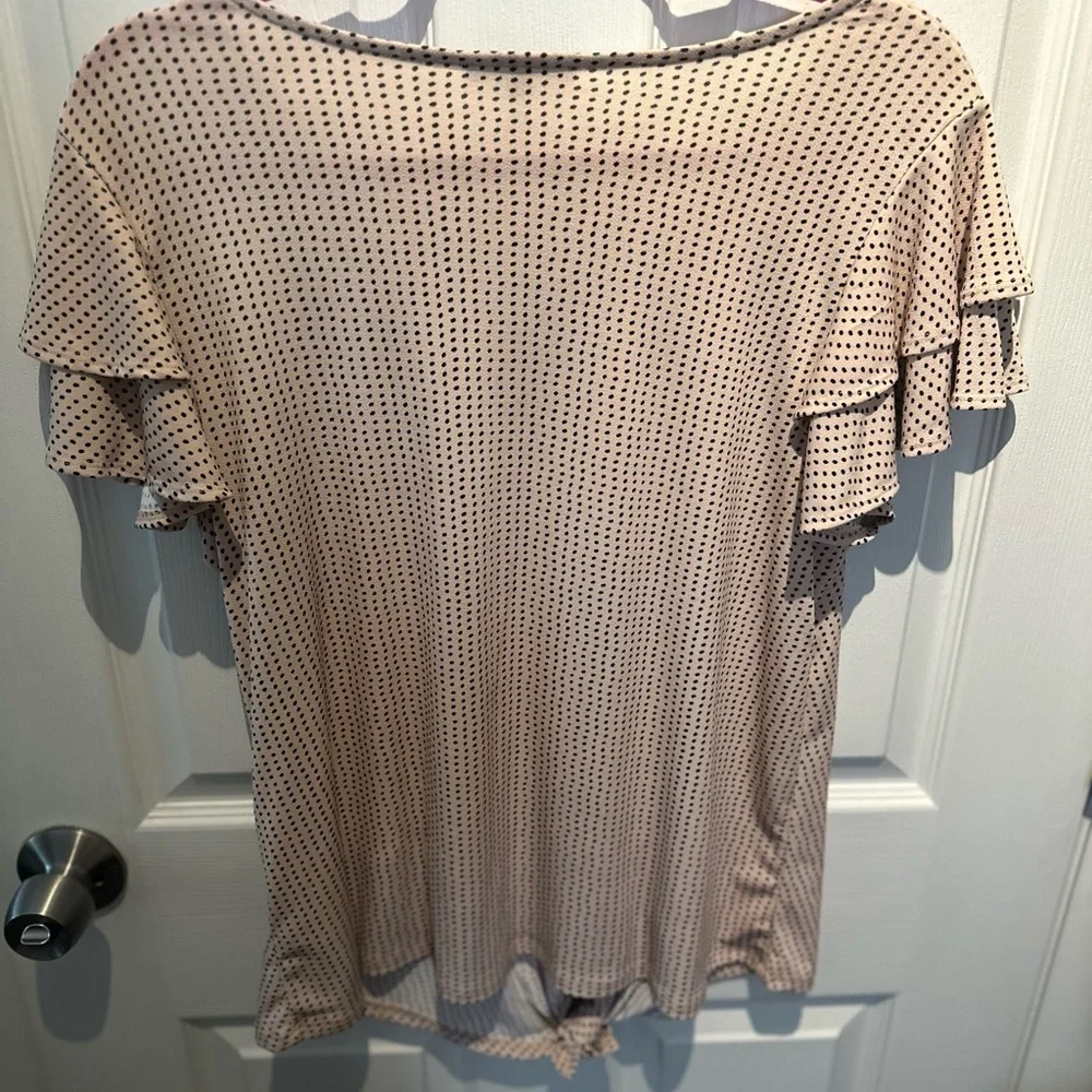 NWOT ADRIANNA PAPELL Womens Tulip Sleeve Blouse Shirt Top Size Medium RETAIL $59 - Picture 6 of 6